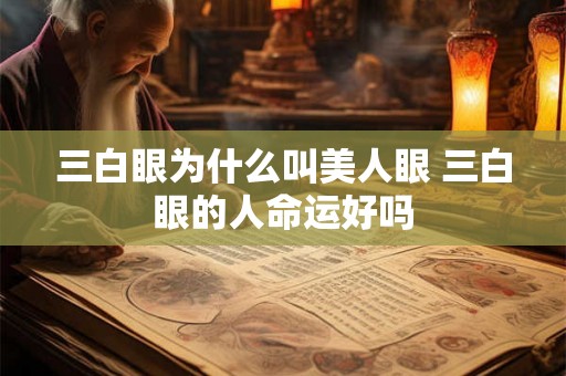 三白眼为什么叫美人眼 三白眼的人命运好吗