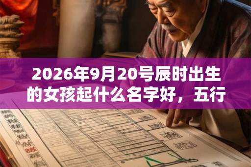 2026年9月20号辰时出生的女孩起什么名字好，五行属什么