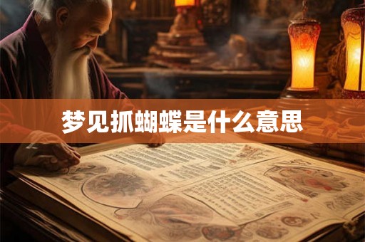 梦见抓蝴蝶是什么意思 梦见抓蝴蝶是什么意思