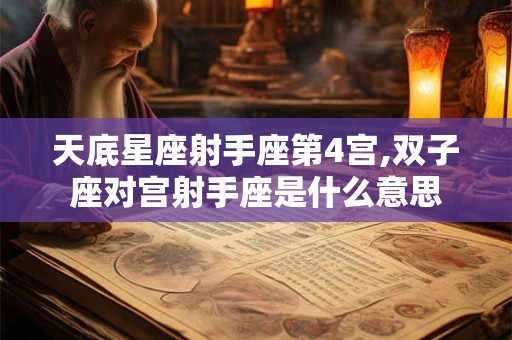 天底星座射手座第4宫,双子座对宫射手座是什么意思