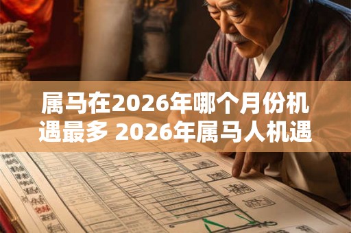 属马在2026年哪个月份机遇最多 2026年属马人机遇最多的月份是哪个 属马在2026年哪个月份机遇最多 2026年属马人机遇最多的月份是哪个