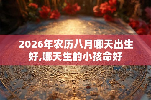 2026年农历八月哪天出生好,哪天生的小孩命好 2026年农历八月哪天出生好,哪天生的小孩命好