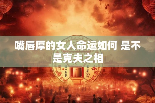 嘴唇厚的女人命运如何 是不是克夫之相