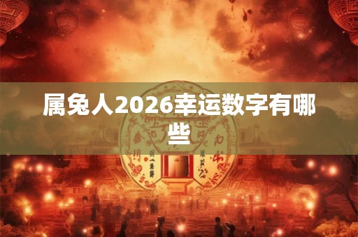 属兔人2026幸运数字有哪些