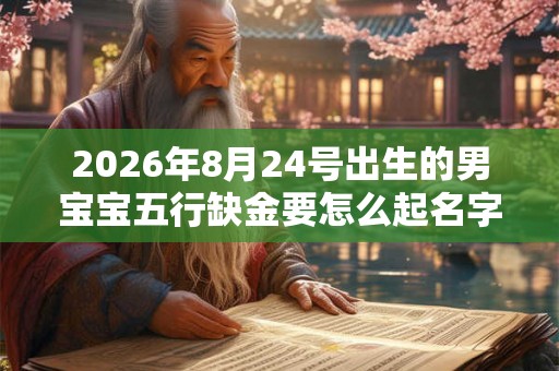 2026年8月24号出生的男宝宝五行缺金要怎么起名字 2026年8月24号出生的男宝宝五行缺金要怎么起名字