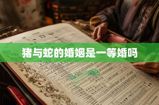 猪与蛇的婚姻是一等婚吗