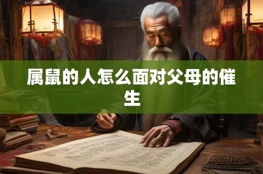属鼠的人怎么面对父母的催生