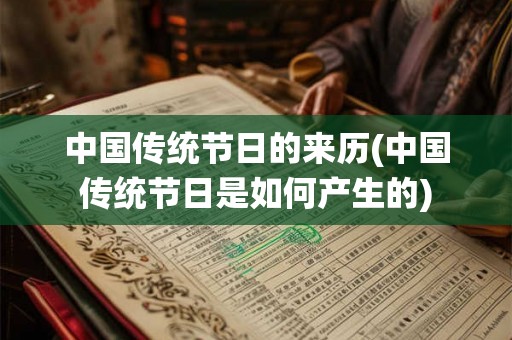 中国传统节日的来历(中国传统节日是如何产生的)