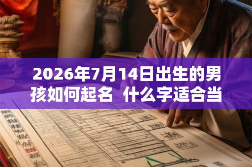 2026年7月14日出生的男孩如何起名 什么字适合当名字 2026年7月14日出生的男孩如何起名 什么字适合当名字
