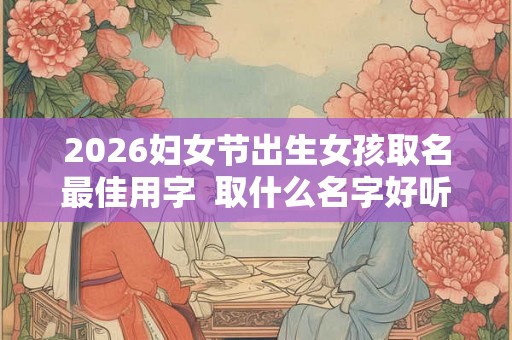 2026妇女节出生女孩取名最佳用字  取什么名字好听