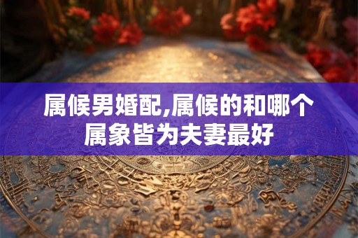 属候男婚配,属候的和哪个属象皆为夫妻最好 属候男婚配,属候的和哪个属象皆为夫妻最好