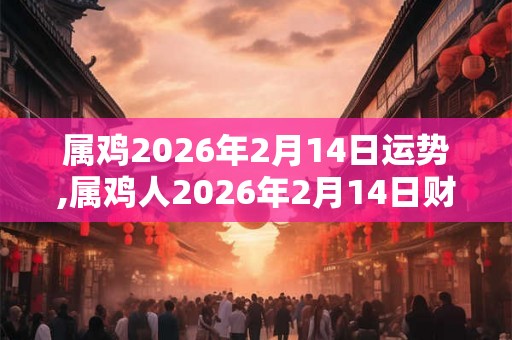 属鸡2026年2月14日运势,属鸡人2026年2月14日财运,生肖鸡2026年2月14日运势