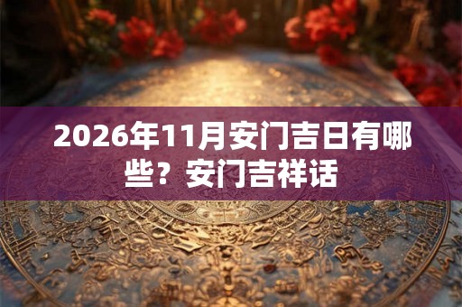 2026年11月安门吉日有哪些？安门吉祥话