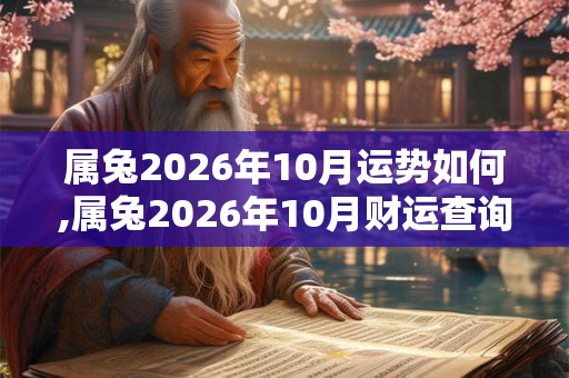 属兔2026年10月运势如何,属兔2026年10月财运查询 属兔2026年10月运势如何,属兔2026年10月财运查询