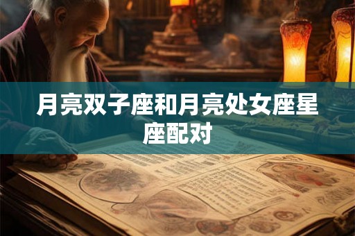 月亮双子座和月亮处女座星座配对