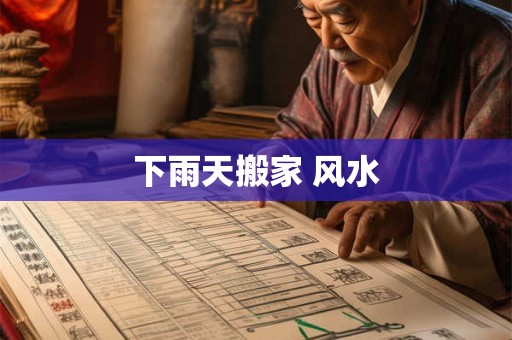 下雨天搬家 风水