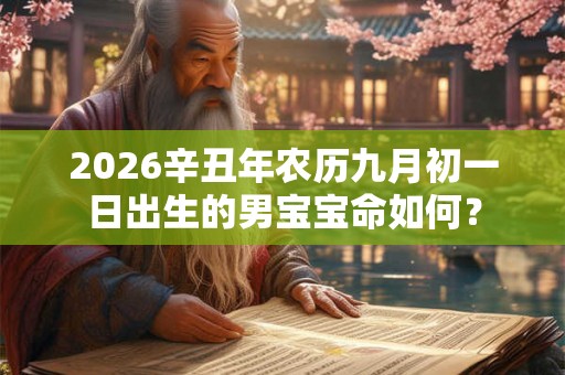 2026辛丑年农历九月初一日出生的男宝宝命如何？