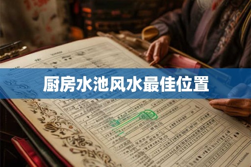 厨房水池风水最佳位置
