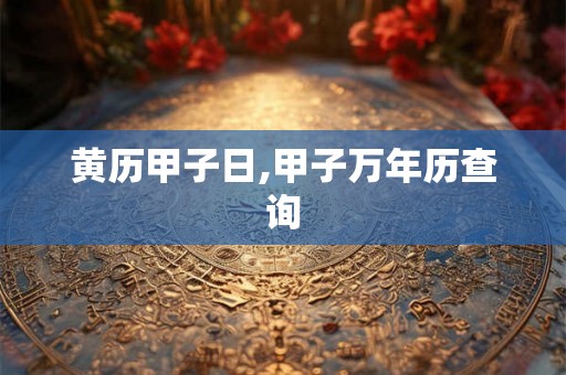黄历甲子日,甲子万年历查询 黄历甲子日,甲子万年历查询