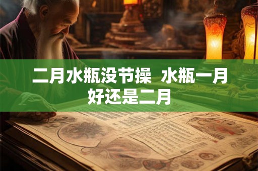 二月水瓶没节操  水瓶一月好还是二月