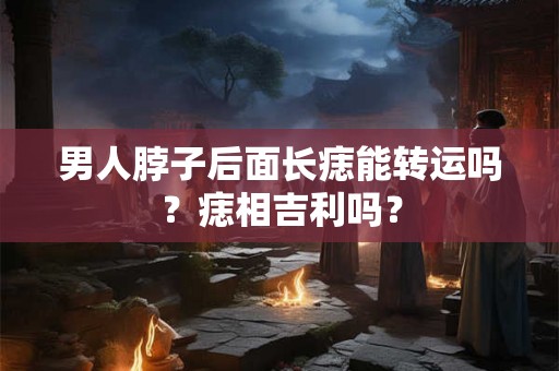 男人脖子后面长痣能转运吗？痣相吉利吗？