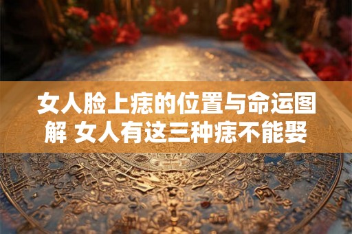 女人脸上痣的位置与命运图解 女人有这三种痣不能娶 女人脸上痣的位置与命运图解 女人有这三种痣不能娶