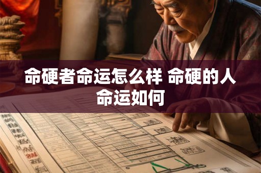 命硬者命运怎么样 命硬的人命运如何