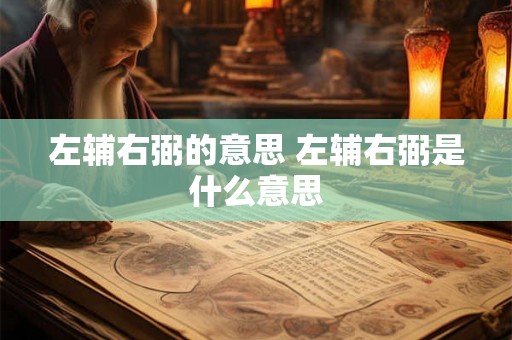 左辅右弼的意思 左辅右弼是什么意思