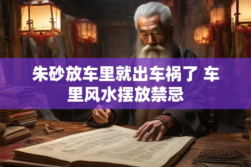 朱砂放车里就出车祸了 车里风水摆放禁忌