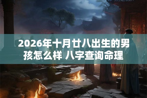 2026年十月廿八出生的男孩怎么样 八字查询命理