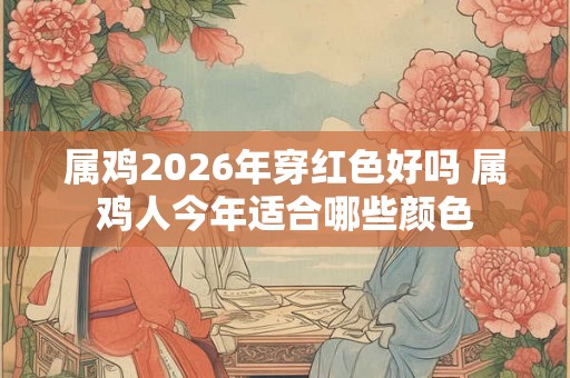 属鸡2026年穿红色好吗 属鸡人今年适合哪些颜色