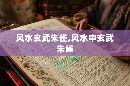 风水玄武朱雀,风水中玄武朱雀