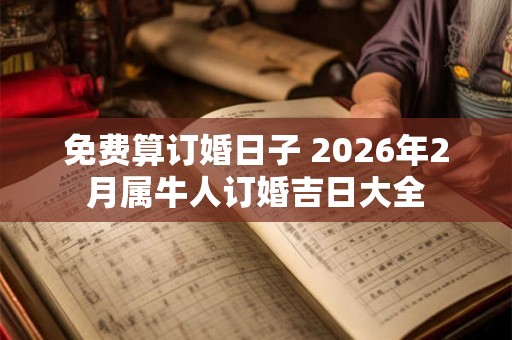 免费算订婚日子 2026年2月属牛人订婚吉日大全