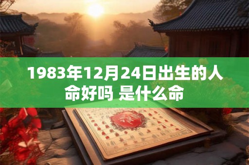 1983年12月24日出生的人命好吗 是什么命