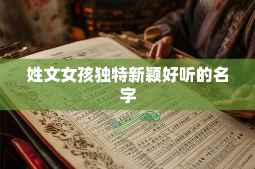 姓文女孩独特新颖好听的名字