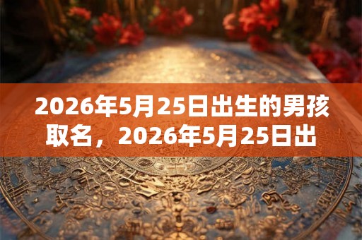 2026年5月25日出生的男孩取名，2026年5月25日出生好吗？