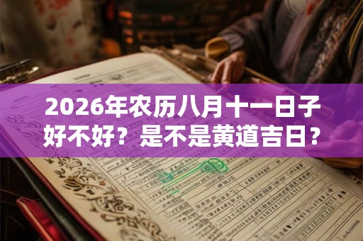 2026年农历八月十一日子好不好?是不是黄道吉日? 2026年农历八月十一日子好不好?是不是黄道吉日?