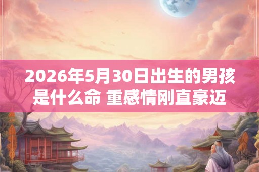 2026年5月30日出生的男孩是什么命 重感情刚直豪迈