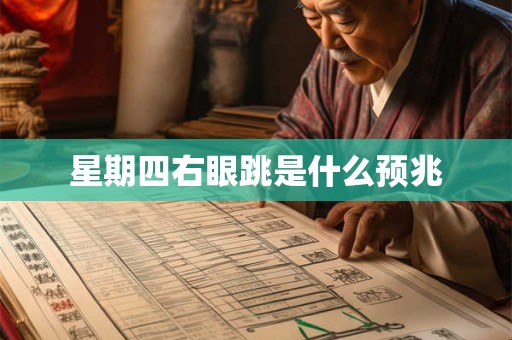 星期四右眼跳是什么预兆 星期四右眼跳是什么预兆