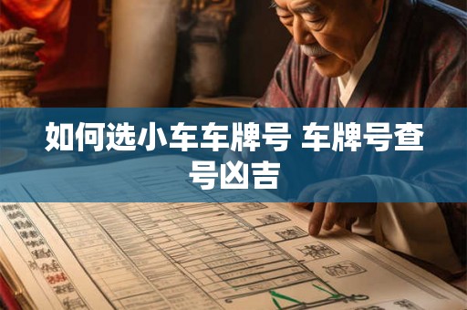 如何选小车车牌号 车牌号查号凶吉 如何选小车车牌号 车牌号查号凶吉
