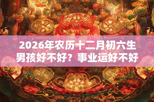 2026年农历十二月初六生男孩好不好？事业运好不好？