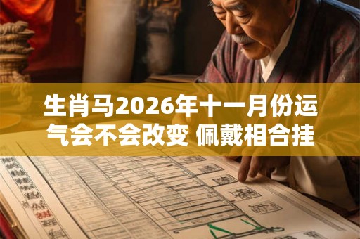 生肖马2026年十一月份运气会不会改变 佩戴相合挂件防范