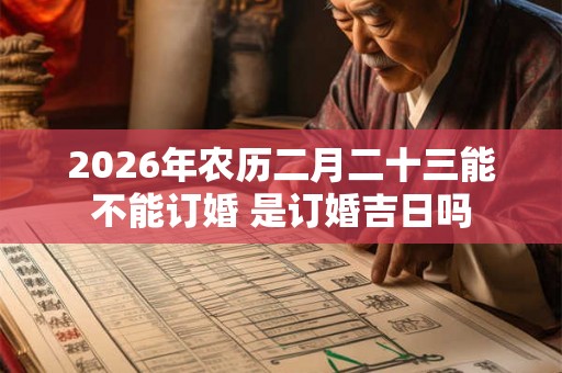 2026年农历二月二十三能不能订婚 是订婚吉日吗