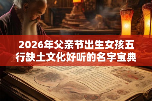 2026年父亲节出生女孩五行缺土文化好听的名字宝典