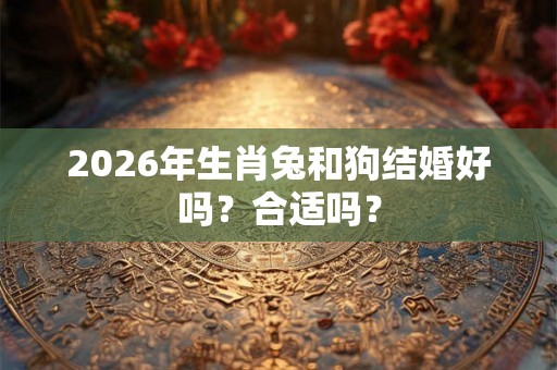 2026年生肖兔和狗结婚好吗?合适吗? 2026年生肖兔和狗结婚好吗?合适吗?