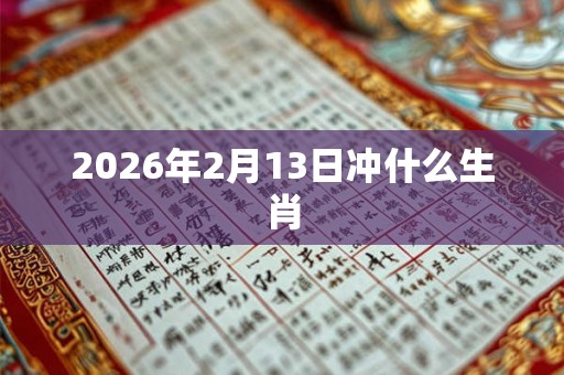 2026年2月13日冲什么生肖