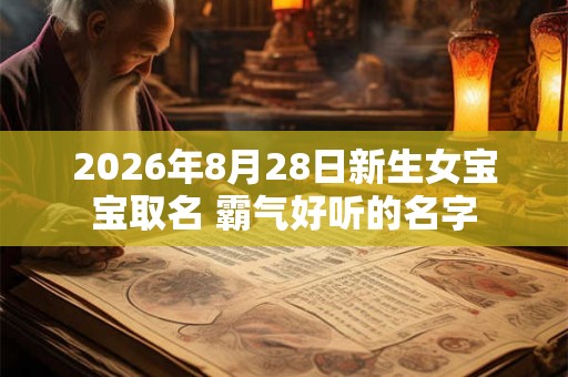 2026年8月28日新生女宝宝取名 霸气好听的名字