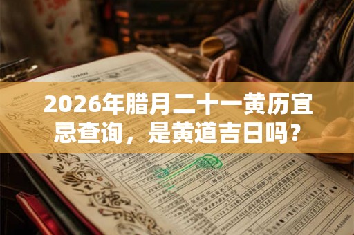 2026年腊月二十一黄历宜忌查询，是黄道吉日吗？