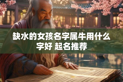 缺水的女孩名字属牛用什么字好 起名推荐