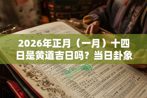 2026年正月(一月)十四日是黄道吉日吗?当日卦象怎么样? 2026年正月(一月)十四日是黄道吉日吗?当日卦象怎么样?